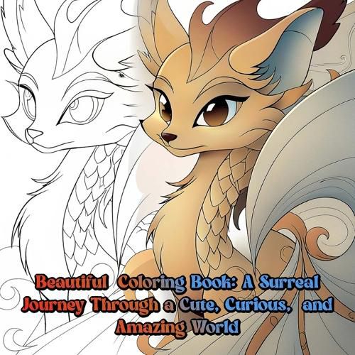 Cover image for Beautiful coloring book a surreal journey through a cute, curious, and amazing world