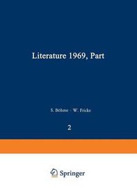 Cover image for Literature 1969, Part 2