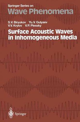 Cover image for Surface Acoustic Waves in Inhomogeneous Media