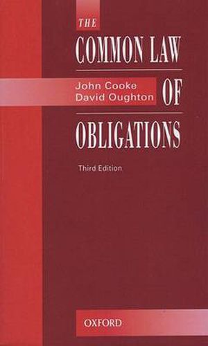 Cover image for The Common Law of Obligations