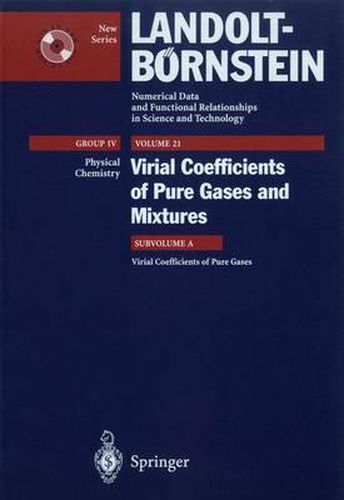 Cover image for Virial Coefficients of Pure Gases