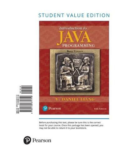 Cover image for Introduction to Java Programming, Brief Version