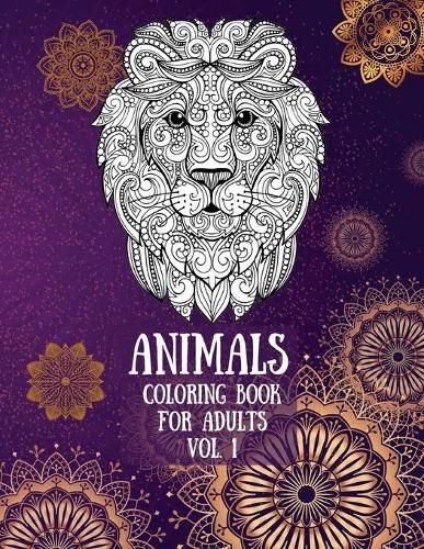 Cover image for Animals Coloring Book for Adults Vol. 1