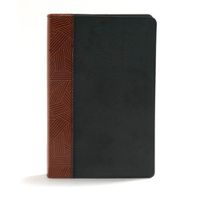 Cover image for CSB Rainbow Study Bible, Black/Tan LeatherTouch, Indexed