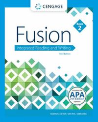 Cover image for Fusion: Integrated Reading and Writing, Book 2 (with 2021 MLA Update Card)