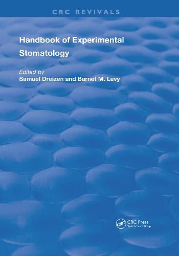 Cover image for Handbook of Experimental Stomatology