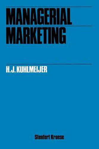 Cover image for Managerial marketing
