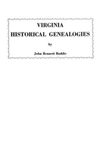 Cover image for Virginia Historical Genealogies