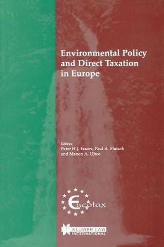 Cover image for Environmental Policy and Direct Taxation in Europe