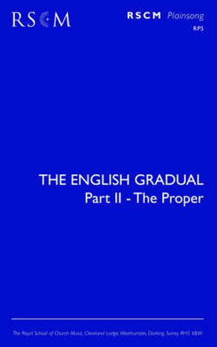 Cover image for The English Gradual Part 2 - The Proper