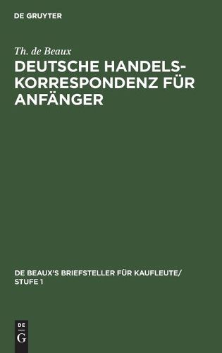 Cover image for Deutsche Handelskorrespondenz Fur Anfanger