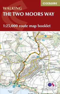 Cover image for Two Moors Way Map Booklet: 1:25,000 OS Route Mapping