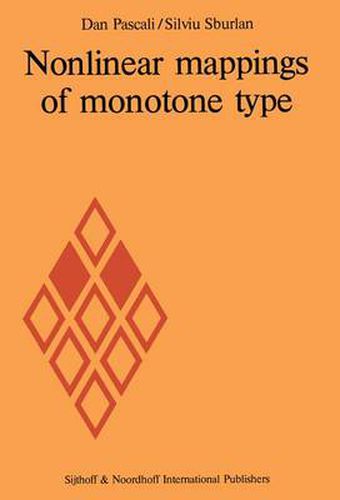 Cover image for Nonlinear mappings of monotone type