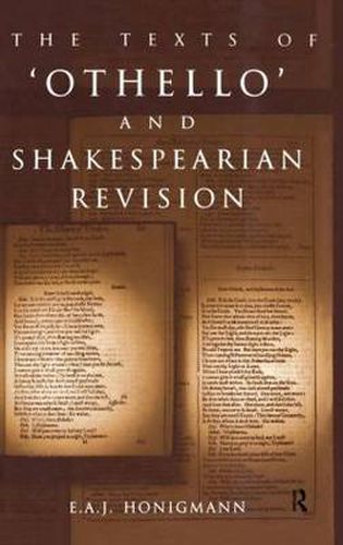 Cover image for The Texts of Othello and Shakespearean Revision