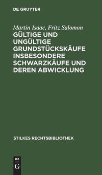 Cover image for Gultige Und Ungultige Grundstuckskaufe Insbesondere Schwarzkaufe Und Deren Abwicklung