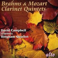 Cover image for Brahms Mozart Clarinet Quintets