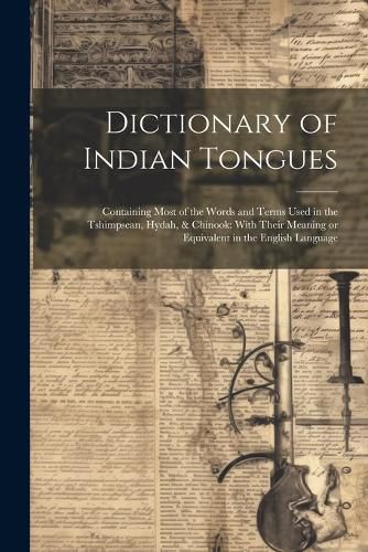Cover image for Dictionary of Indian Tongues