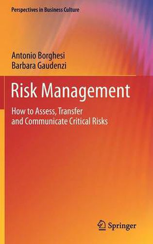 Cover image for Risk Management: How to Assess, Transfer and Communicate Critical Risks