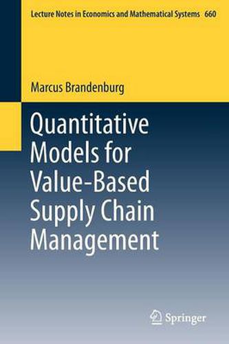 Cover image for Quantitative Models for Value-Based Supply Chain Management