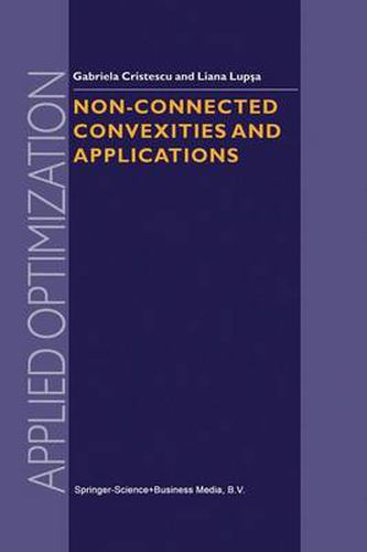 Cover image for Non-Connected Convexities and Applications