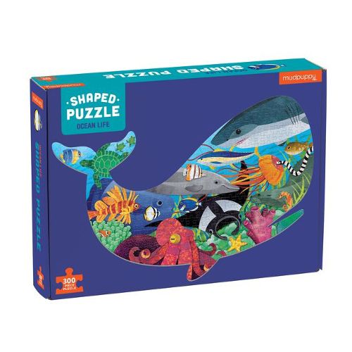 Cover image for Ocean Life 300 Piece Shaped Scene Puzzle