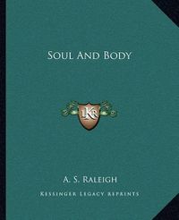 Cover image for Soul and Body