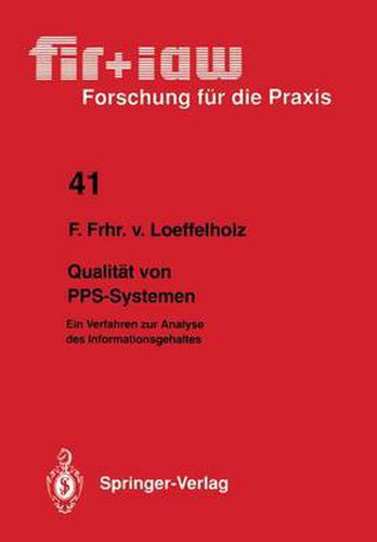 Cover image for Qualitat von PPS-Systemen