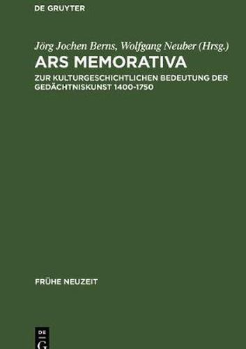 Cover image for Ars memorativa