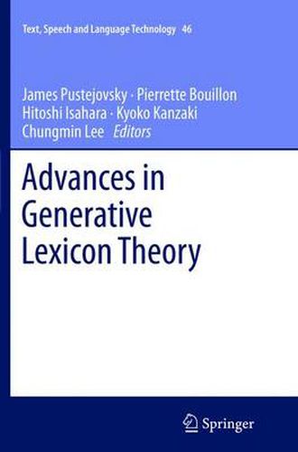 Cover image for Advances in Generative Lexicon Theory