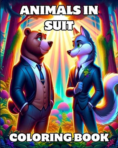 Cover image for Animals in Suit Coloring Book