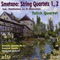 Cover image for Smetana String Quartets 1 2 Janacek Kreutzer