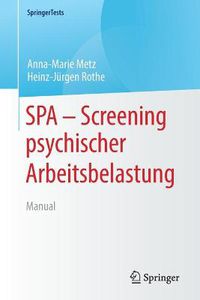 Cover image for Spa - Screening Psychischer Arbeitsbelastung: Manual