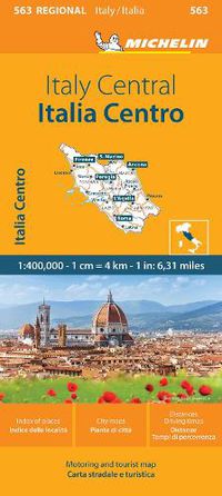 Cover image for Italy Centre - Michelin Regional Map 563