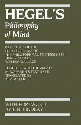 Cover image for Hegel's Philosophy of Mind