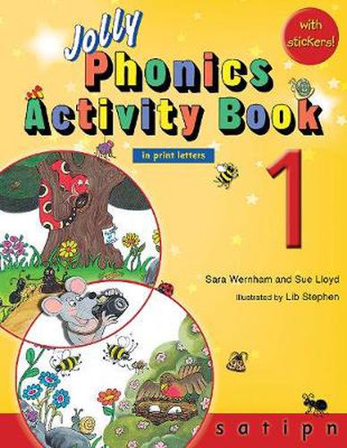 Cover image for Jolly Phonics Activity Book 1: In Print Letters (American English edition)