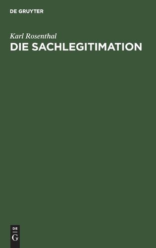 Cover image for Die Sachlegitimation
