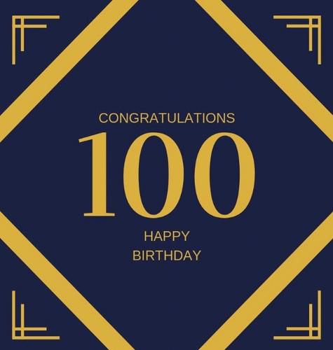 Cover image for Happy 100th Birthday Guest Book (Hardcover)