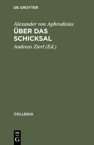 Cover image for Uber Das Schicksal De Fato
