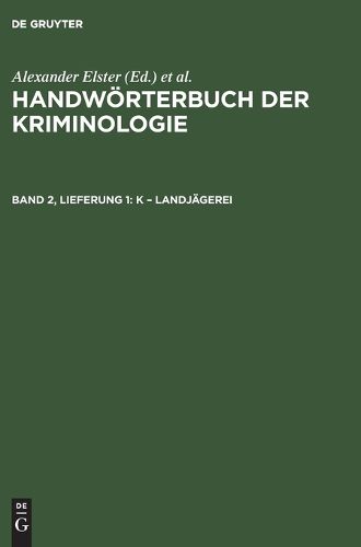 Cover image for K - Landjaegerei
