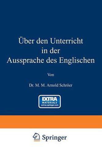 Cover image for UEber Den Unterricht in Der Aussprache Des Englischen