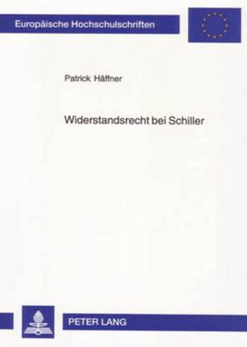 Cover image for Widerstandsrecht Bei Schiller