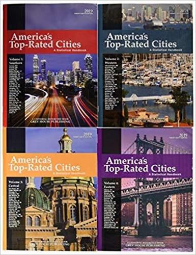 Cover image for America's Top-Rated Cities, 4 Volume Set, 2019