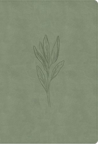 Cover image for NASB Super Giant Print Reference Bible, Sage Suedesoft Leathertouch