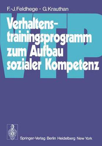 Cover image for Verhaltenstrainingsprogramm Zum Aufbau Sozialer Kompetenz (VTP)