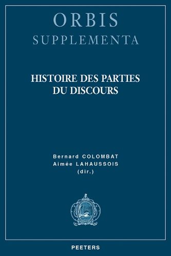 Cover image for Histoire des parties du discours