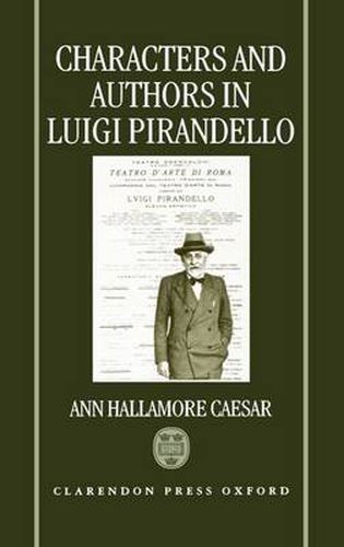 Cover image for Characters and Authors in Luigi Pirandello