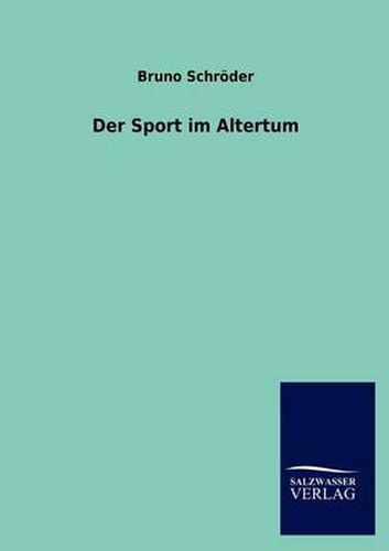 Cover image for Der Sport im Altertum