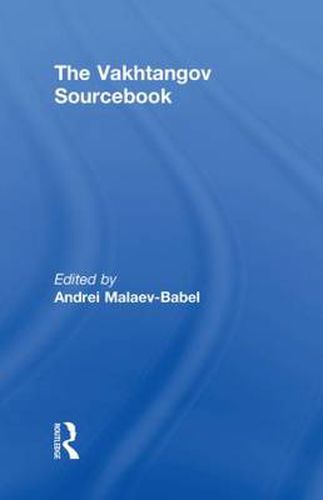 Cover image for The Vakhtangov Sourcebook
