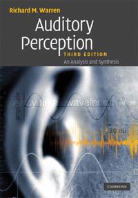 Cover image for Auditory Perception: An Analysis and Synthesis