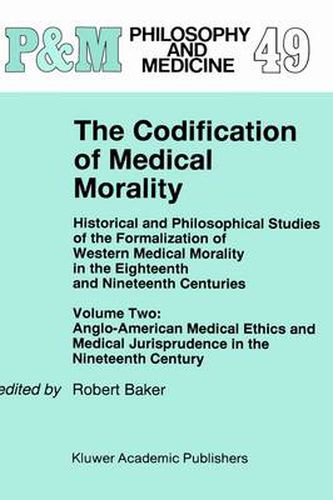 Cover image for The The Codification of Medical Morality